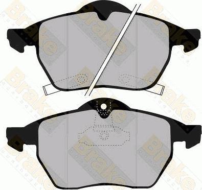 Brake Engineering PA1251 - Brake Pad Set, disc brake www.autospares.lv