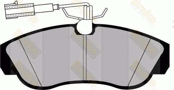 Brake Engineering PA1283 - Brake Pad Set, disc brake www.autospares.lv