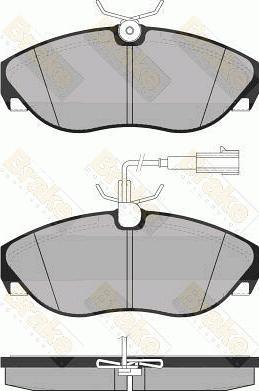 Brake Engineering PA1287 - Brake Pad Set, disc brake www.autospares.lv