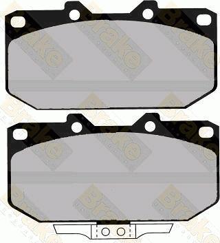 Brake Engineering PA1230 - Bremžu uzliku kompl., Disku bremzes www.autospares.lv