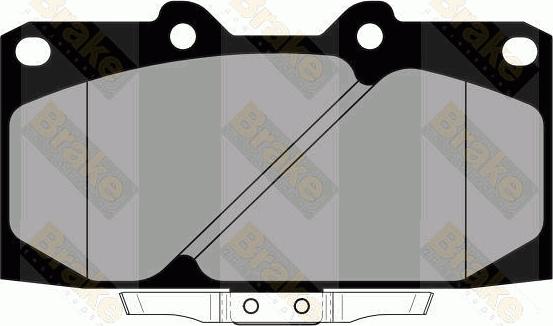 Brake Engineering PA1799 - Bremžu uzliku kompl., Disku bremzes www.autospares.lv