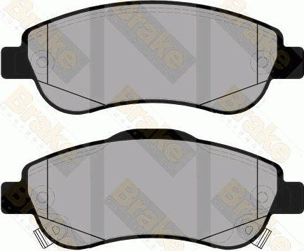 Brake Engineering PA1796 - Brake Pad Set, disc brake www.autospares.lv