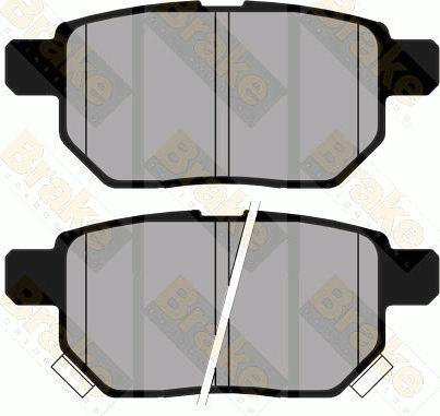 Brake Engineering PA1791 - Brake Pad Set, disc brake www.autospares.lv