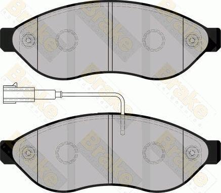 Brake Engineering PA1754 - Bremžu uzliku kompl., Disku bremzes autospares.lv