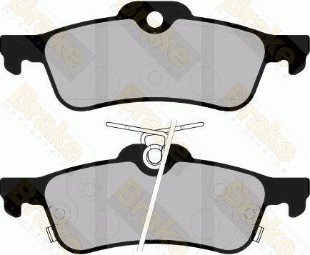 Brake Engineering PA1750 - Brake Pad Set, disc brake www.autospares.lv