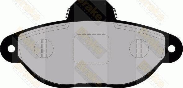 Brake Engineering PA1760 - Brake Pad Set, disc brake www.autospares.lv