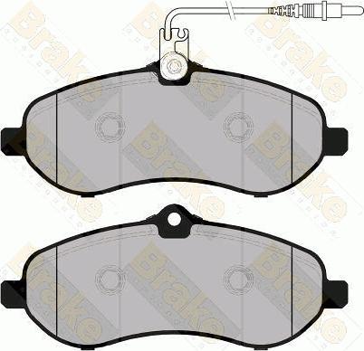 Brake Engineering PA1762 - Bremžu uzliku kompl., Disku bremzes www.autospares.lv