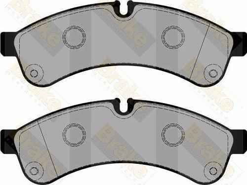 Brake Engineering PA1788 - Тормозные колодки, дисковые, комплект www.autospares.lv