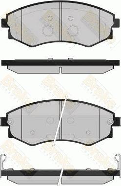 Brake Engineering PA1726 - Bremžu uzliku kompl., Disku bremzes www.autospares.lv