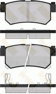 Brake Engineering PA1727 - Тормозные колодки, дисковые, комплект www.autospares.lv