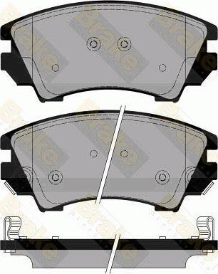 Brake Engineering PA1778 - Bremžu uzliku kompl., Disku bremzes www.autospares.lv