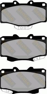 Brake Engineering PA844 - Brake Pad Set, disc brake www.autospares.lv