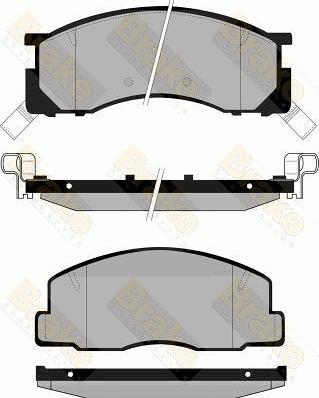 Brake Engineering PA846 - Тормозные колодки, дисковые, комплект www.autospares.lv