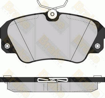 Brake Engineering PA859 - Brake Pad Set, disc brake www.autospares.lv