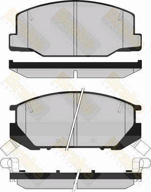 Brake Engineering PA851 - Brake Pad Set, disc brake www.autospares.lv