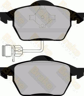 Brake Engineering PA865 - Brake Pad Set, disc brake www.autospares.lv