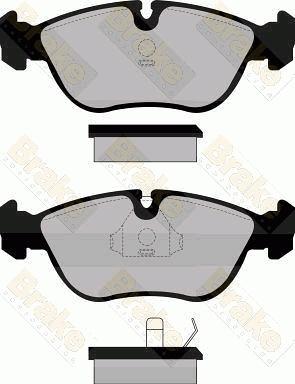 Brake Engineering PA878 - Brake Pad Set, disc brake www.autospares.lv