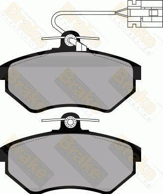 Brake Engineering PA872 - Тормозные колодки, дисковые, комплект www.autospares.lv