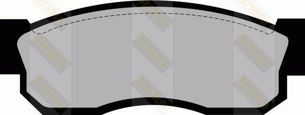 Brake Engineering PA346 - Brake Pad Set, disc brake www.autospares.lv