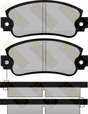 HELLA 6102973 - Brake Pad Set, disc brake www.autospares.lv