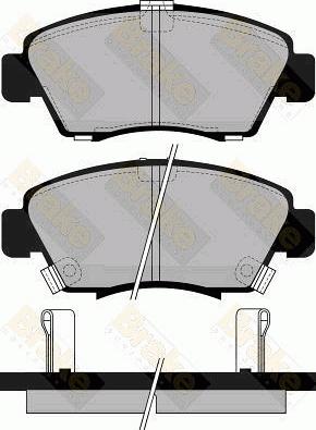 Starline BD S151P - Brake Pad Set, disc brake www.autospares.lv