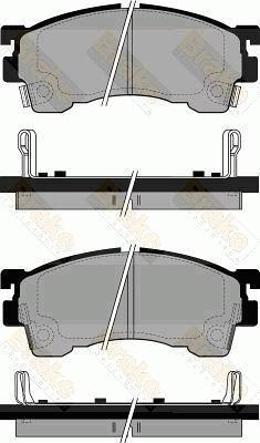 Brake Engineering PA768 - Bremžu uzliku kompl., Disku bremzes autospares.lv