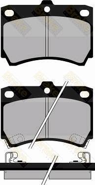 Brake Engineering PA767 - Bremžu uzliku kompl., Disku bremzes autospares.lv