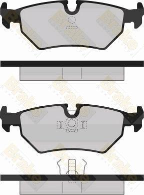 Brake Engineering PA707 - Brake Pad Set, disc brake www.autospares.lv