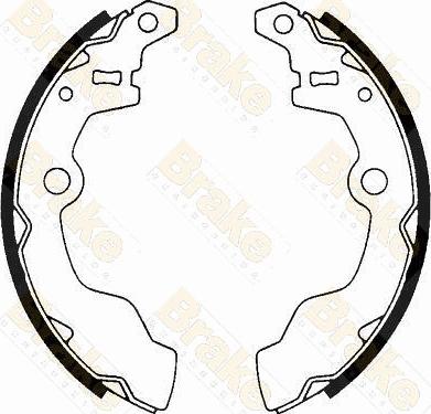 Brake Engineering SH1605 - Комплект тормозных колодок, барабанные www.autospares.lv