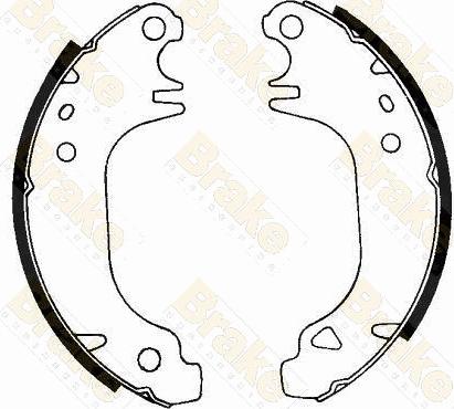 Brake Engineering SH1610 - Brake Shoe Set www.autospares.lv