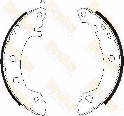 Brake Engineering SH1618 - Bremžu loku komplekts www.autospares.lv