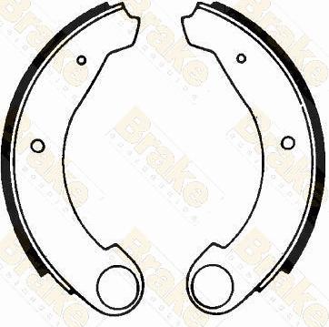 Brake Engineering SH1053 - Bremžu loku komplekts www.autospares.lv