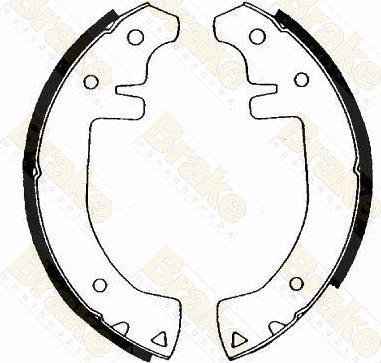 Brake Engineering SH1018 - Bremžu loku komplekts www.autospares.lv