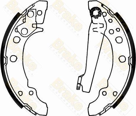 Brake Engineering SH1166 - Bremžu loku komplekts www.autospares.lv