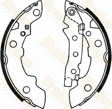 Brake Engineering SH1162 - Bremžu loku komplekts www.autospares.lv