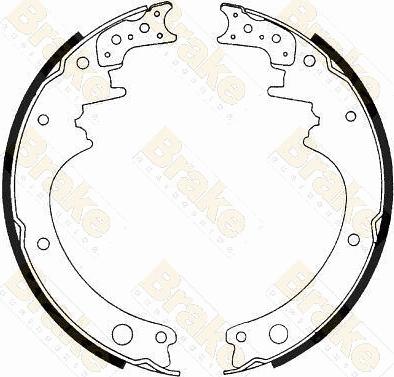 Brake Engineering SH1183 - Bremžu loku komplekts www.autospares.lv