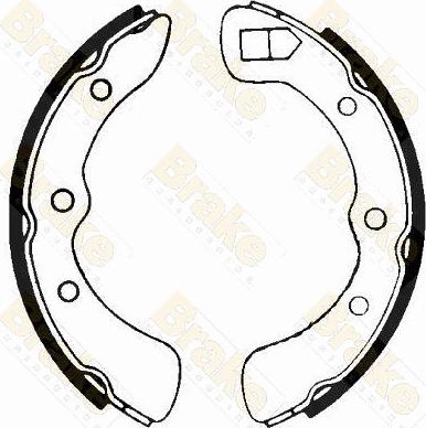 Brake Engineering SH1139 - Bremžu loku komplekts www.autospares.lv