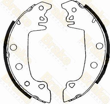 Brake Engineering SH1176 - Brake Shoe Set www.autospares.lv