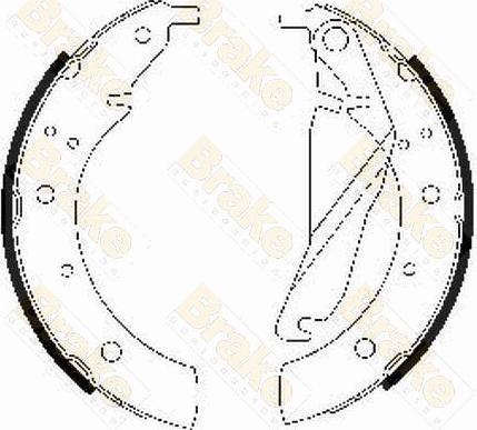 Brake Engineering SH1209 - Bremžu loku komplekts autospares.lv