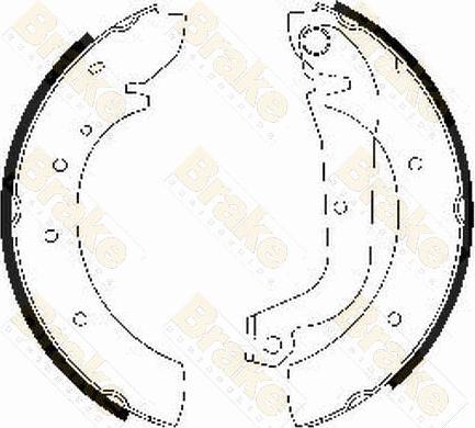 Brake Engineering SH1207 - Bremžu loku komplekts autospares.lv