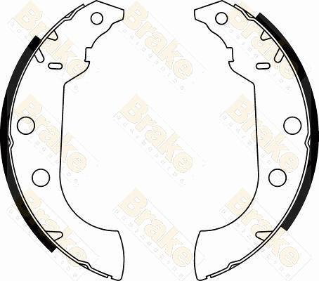 Brake Engineering SH1272 - Bremžu loku komplekts www.autospares.lv