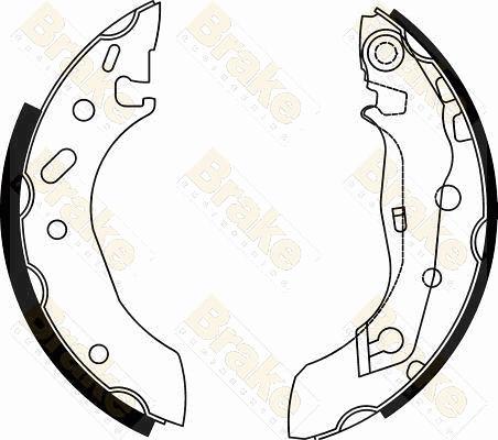 Brake Engineering SH2495 - Bremžu loku komplekts autospares.lv