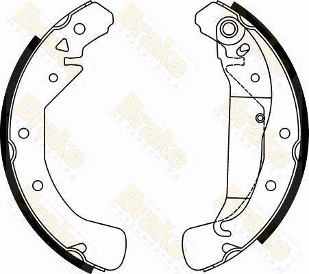 Brake Engineering SH2497 - Bremžu loku komplekts autospares.lv