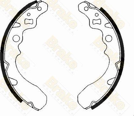 Brake Engineering SH2416 - Bremžu loku komplekts www.autospares.lv