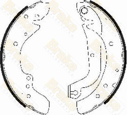 Brake Engineering SH2486 - Bremžu loku komplekts www.autospares.lv