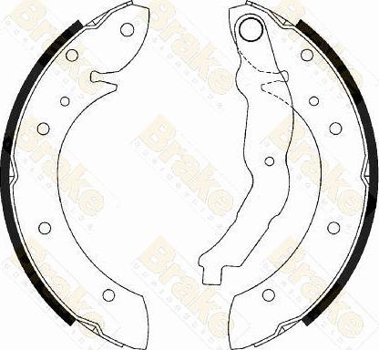 Brake Engineering SH2433 - Brake Shoe Set www.autospares.lv