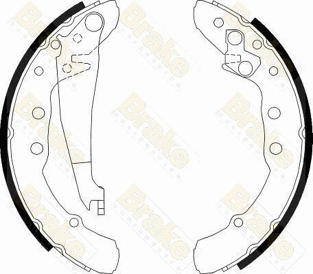 Brake Engineering SH2426 - Bremžu loku komplekts autospares.lv