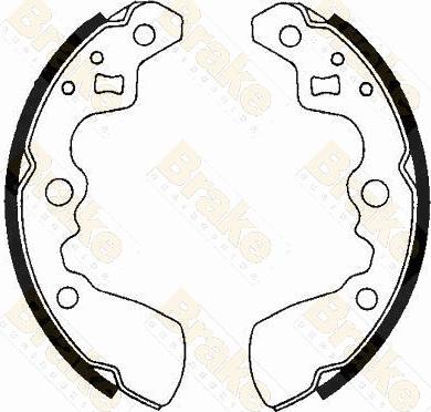 Brake Engineering SH2428 - Bremžu loku komplekts www.autospares.lv