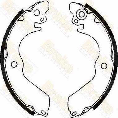 Brake Engineering SH2422 - Bremžu loku komplekts www.autospares.lv