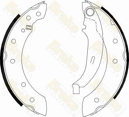 Brake Engineering SH2474 - Bremžu loku komplekts www.autospares.lv